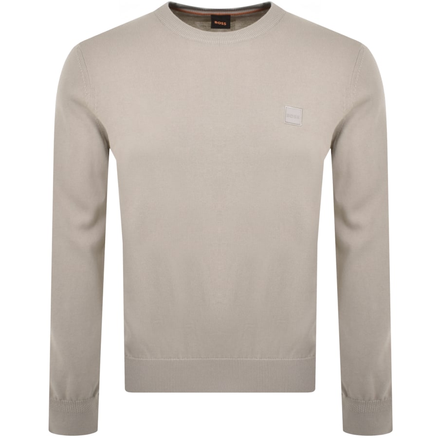 Boss Sweater Kanovano male beige plain colored size M